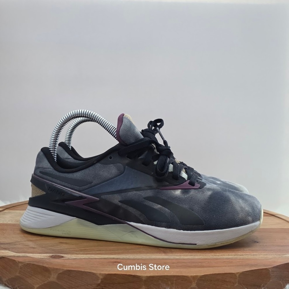 Reebok Nano X3 Women's 5.5 CrossFit Training Shoes Black‎ Plum IE4106